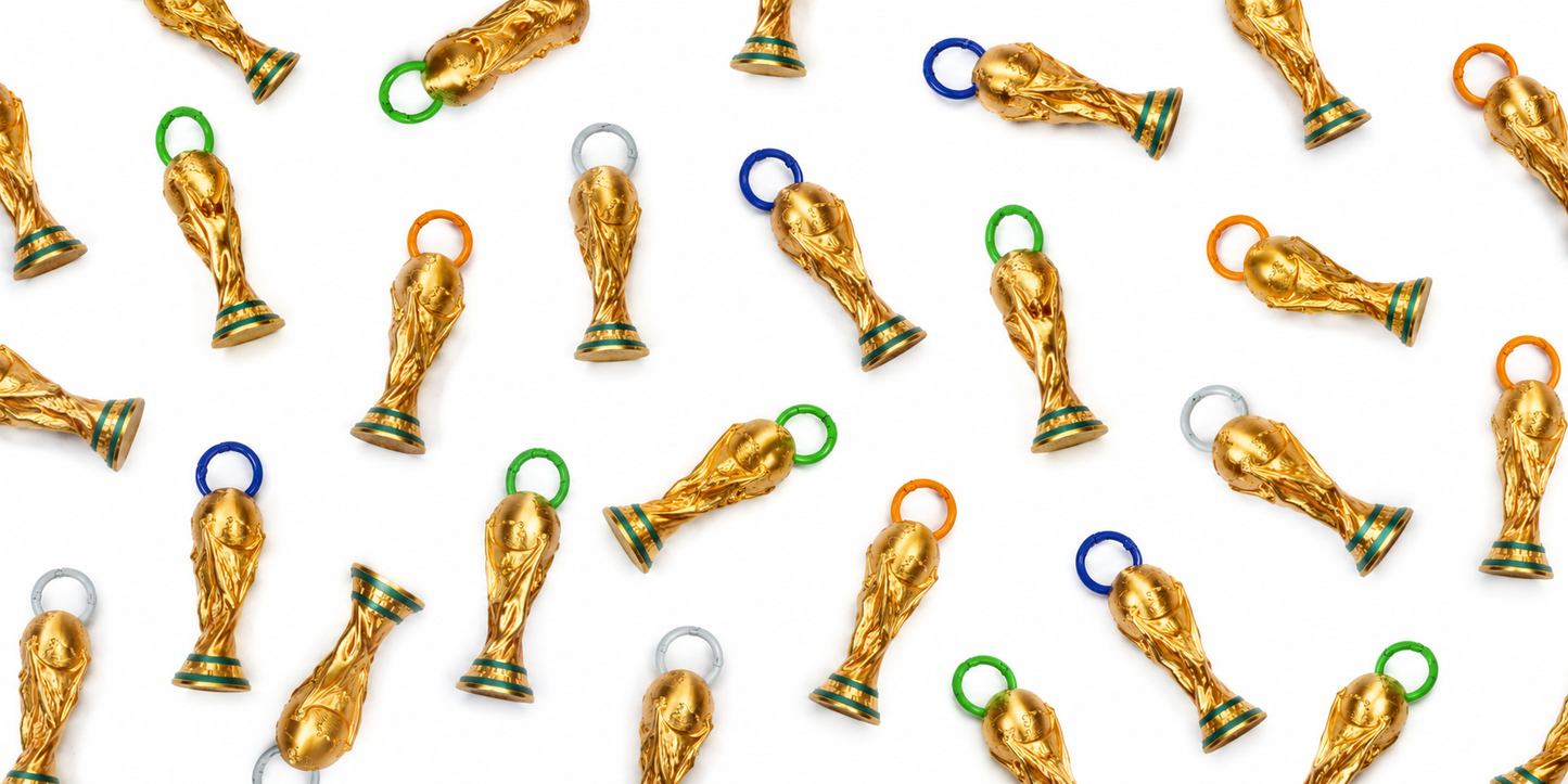 🏆 Mini Copa Mundial 3D con Argolla