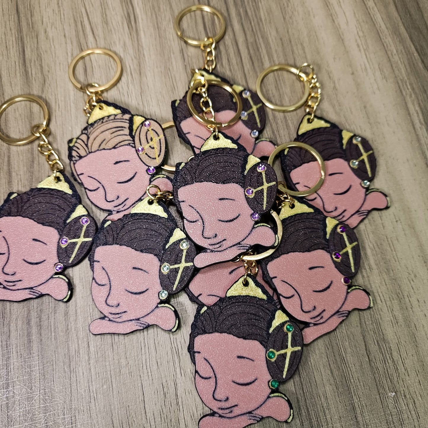 Llavero de Angeleta Valenciana personalizada