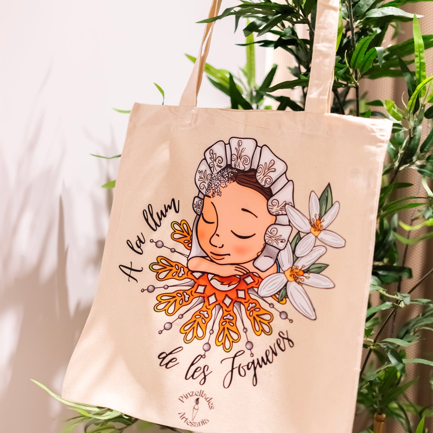 Totebag Alicantina "A la llum de les Fogueres"