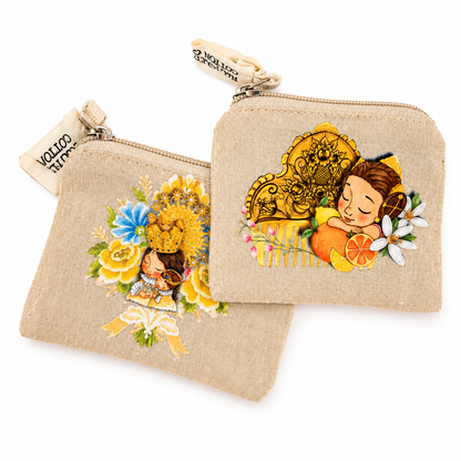 Mini monedero guarda-ganchos