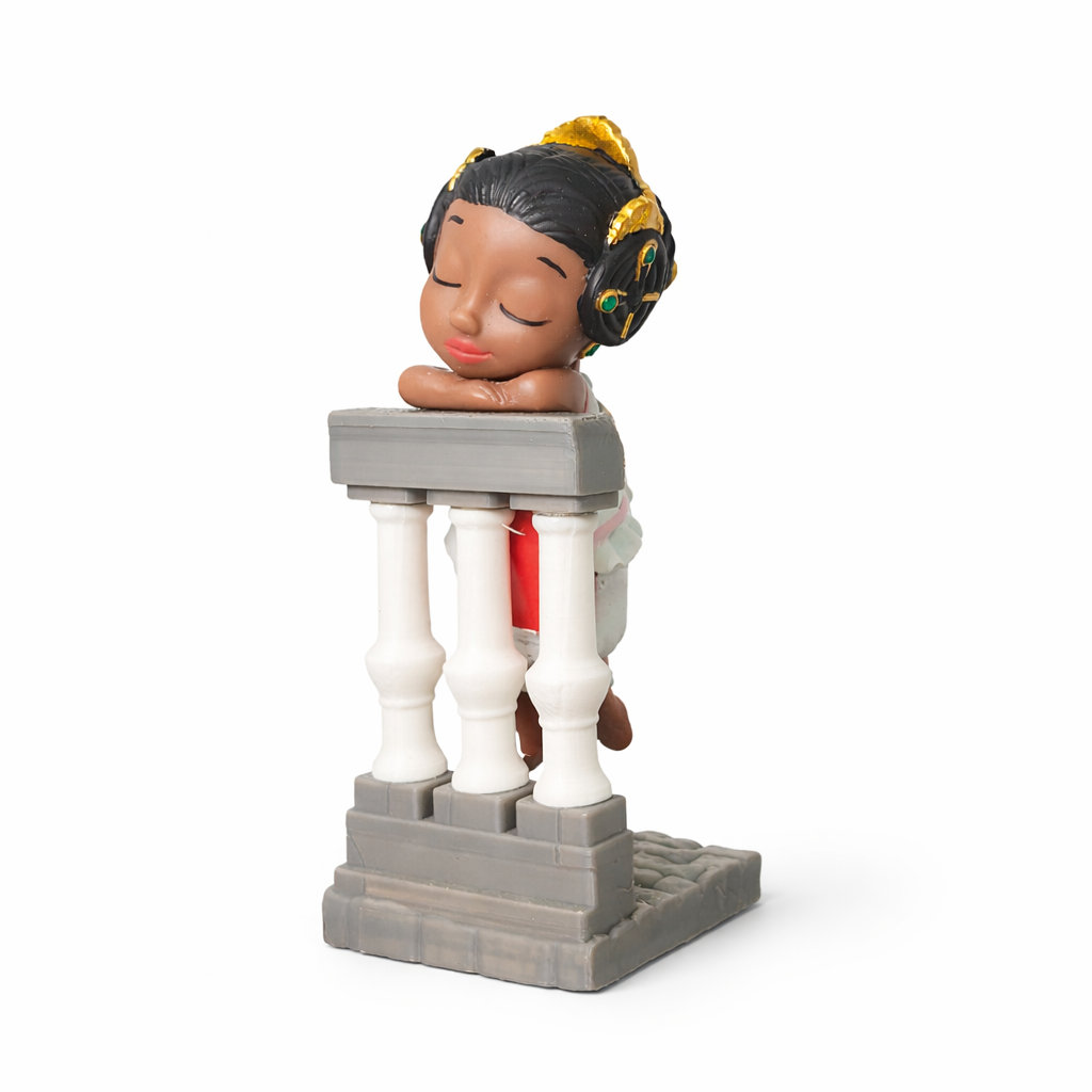 Variación de Angeleta Valenciana 3 moños personalizada de Vinyl