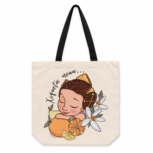 Totebag Valenciana Angeleta "Xiqueta meua"