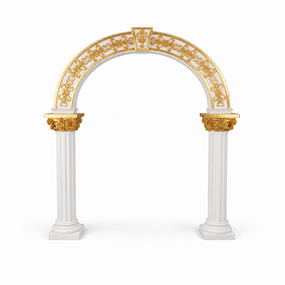 Pack columnas grandes + arco dorado