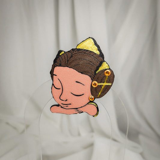 Llavero de Angeleta Valenciana personalizada