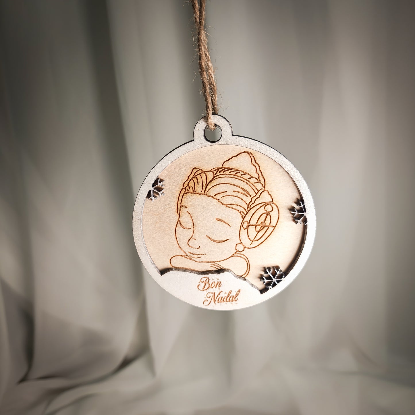 Adorno de Navidad de madera de Angeleta