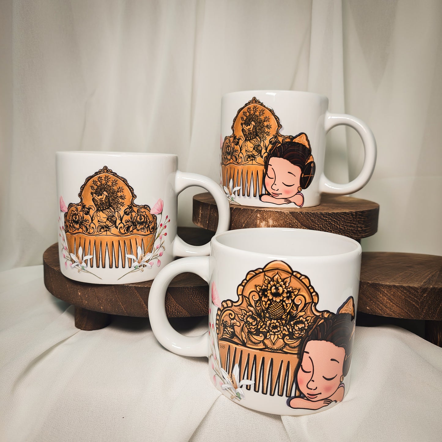 Taza Peineta (3 Modelos)