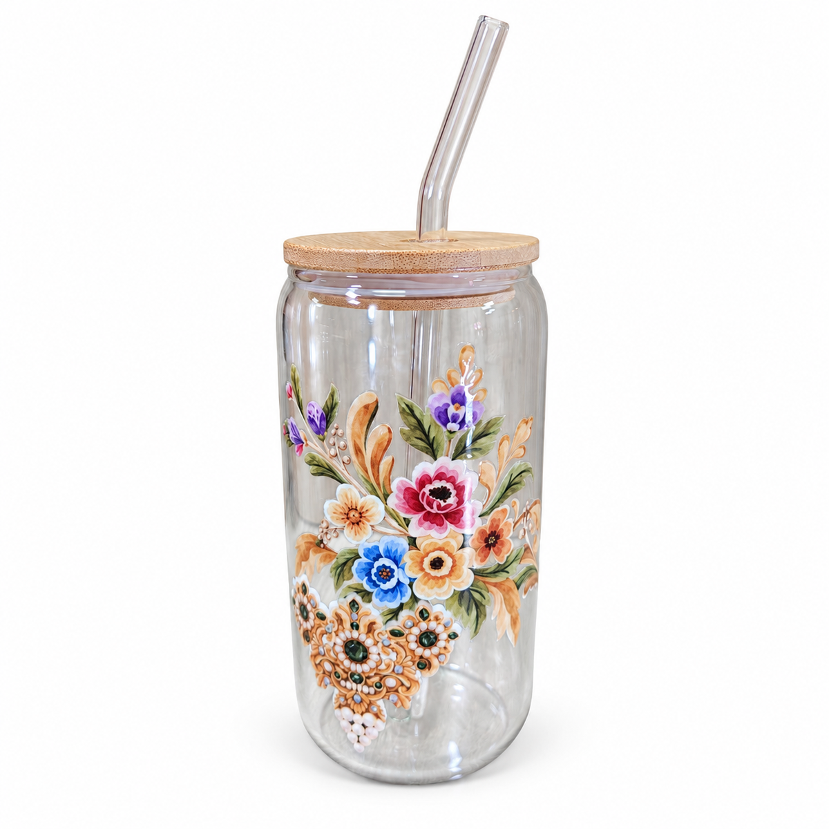 Tarro de Cristal Flor i Adreç