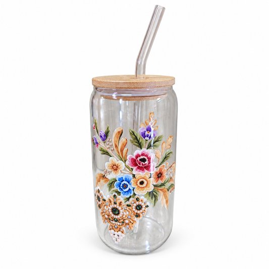 Tarro de Cristal Flor i Adreç