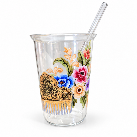 Vaso de Cristal Flor i Peineta