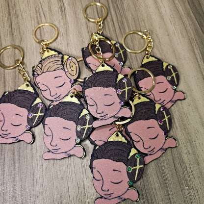 Llavero de Angeleta Valenciana personalizada